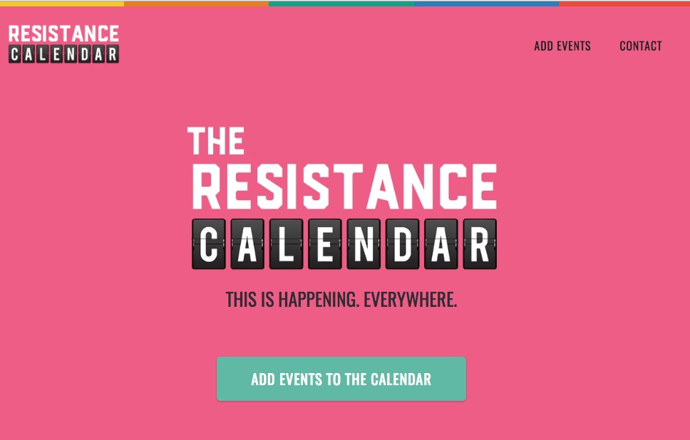 National Coast to Coast Resistance/Indivisible Calendar