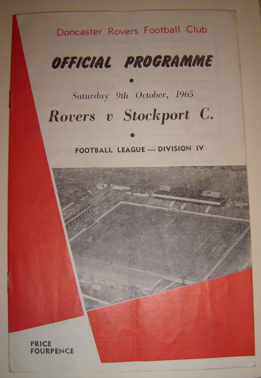 THE PROGRAMME record in verse of a match between Doncaster Rovers and