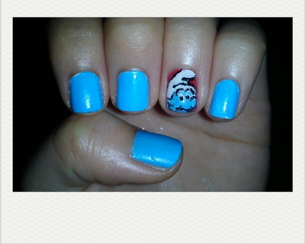 Smurf Nails