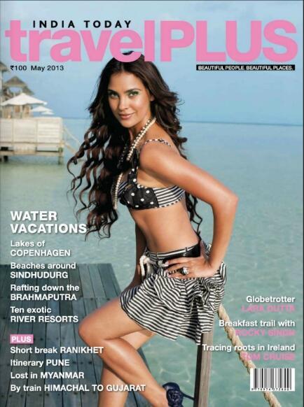 Gorgeous Lara Dutta is on the cover page of India Today Travel Plus.