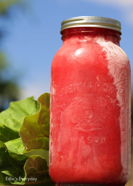 Edie's Everyday Rhubarb Slush One of the Best Frozen Drinks You'll Ever Taste