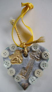 Ornament tag for Cindy from New End Studio, April 2012