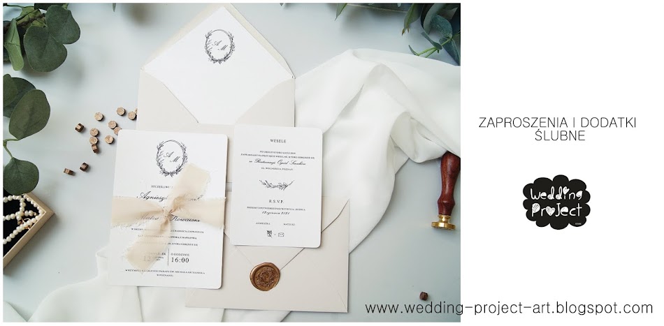 Wedding Project - Zaproszenia ślubne. zaproszenia na ślub personalizowane. dodatki śubne