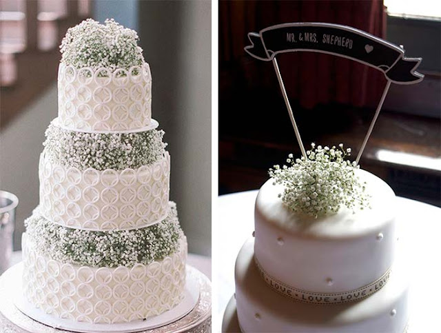 gypsophila wedding cakes