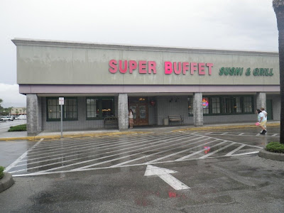 The storefront exterior of Super Buffet in the Seminole Mall.