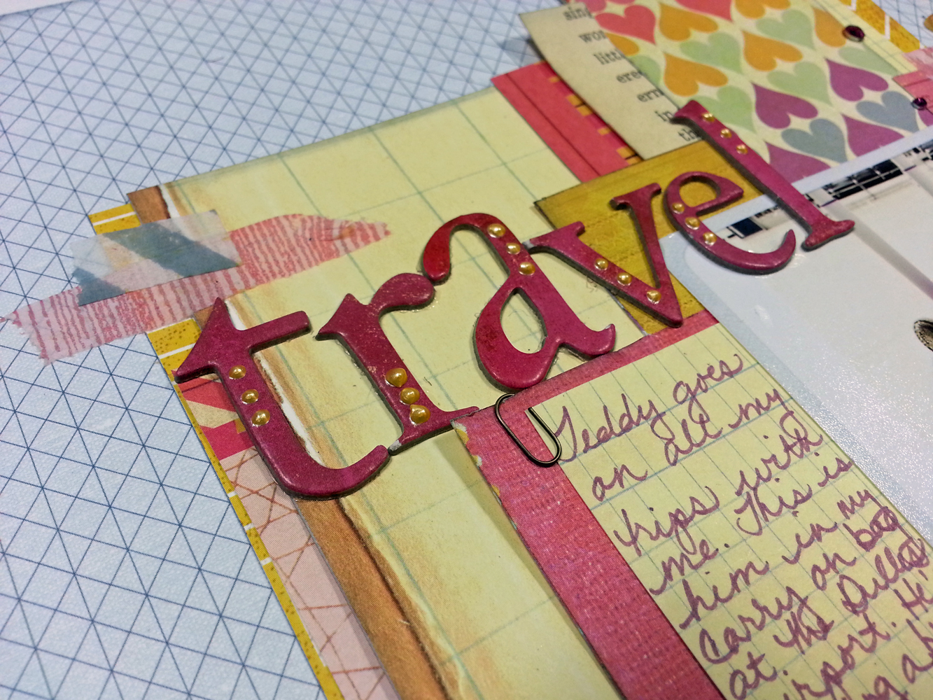 Kathryn Scraps NEW LAYOUT Travel Buddy, 12"x12"