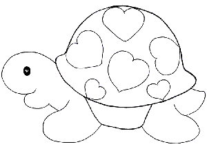 Dibujos de tortugas para imprimir y colorear