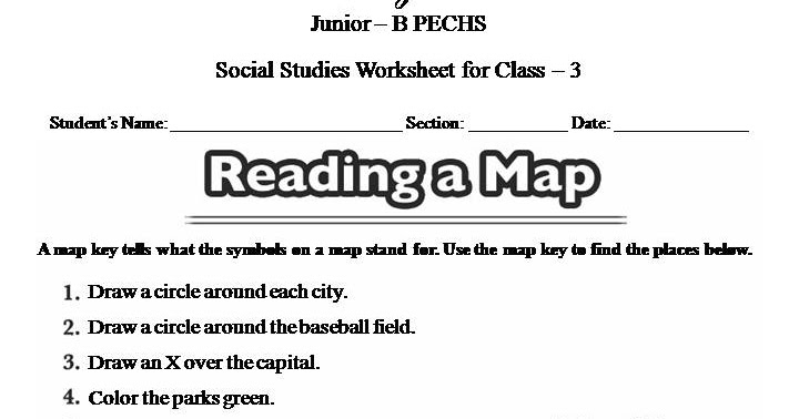 The City School: SST. Worksheet for Class - 3