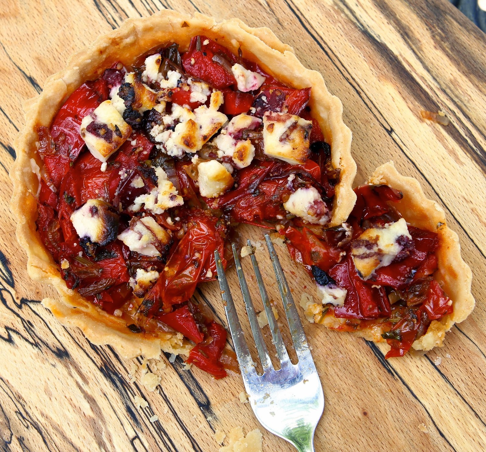 Gluten Free Alchemist Savoury Summer Roasted Red Pepper & Tomato Tart