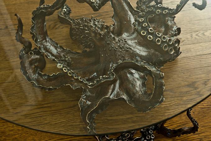 OCTOPUS Bronze Sculpture & Table: Octopus Table & Sculpture Octopus Table & Sculpture - OCTOPUS Bronze Sculpture & Table: Octopus Table & Sculpture