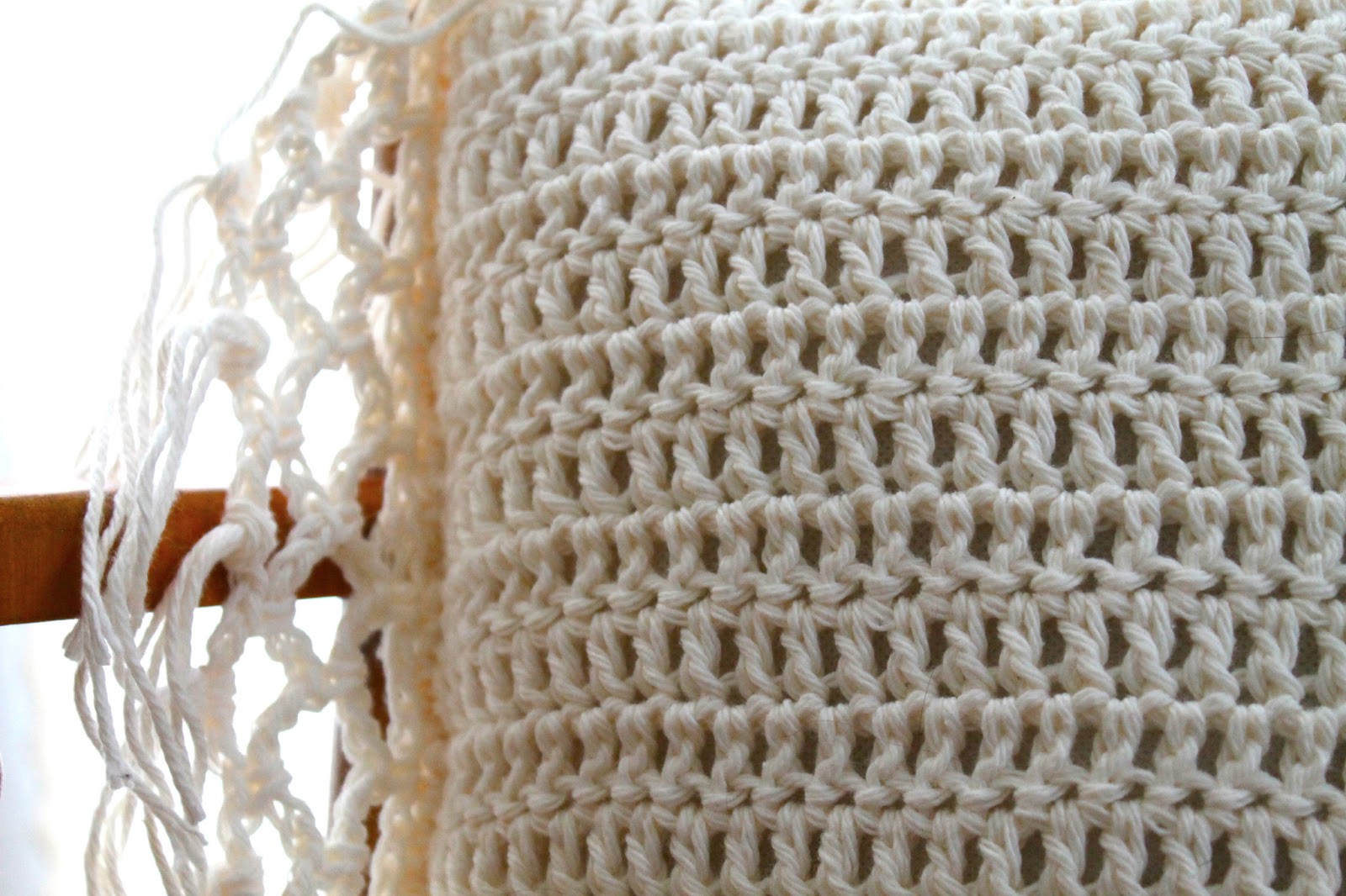 Sans Limites Crochet Net Border Pillow Case Cover