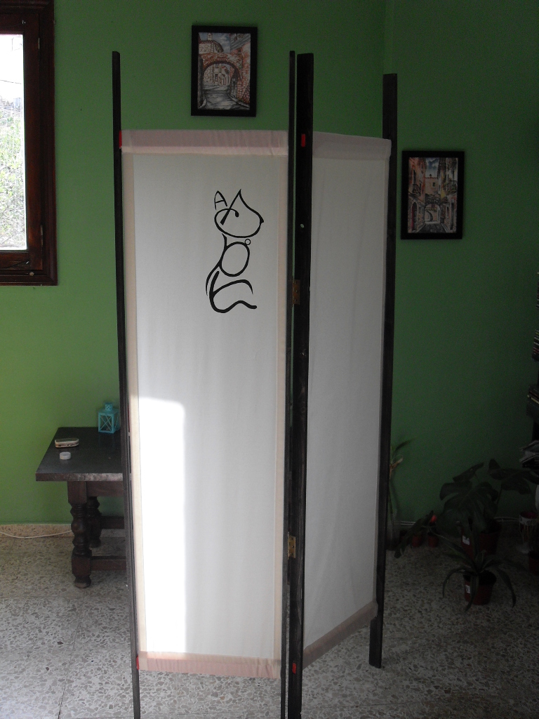 Madera con Arte: Biombo de dos hojas