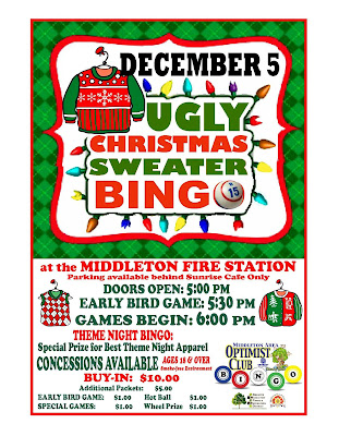 ugly christmas sweater bingo middleton optimist