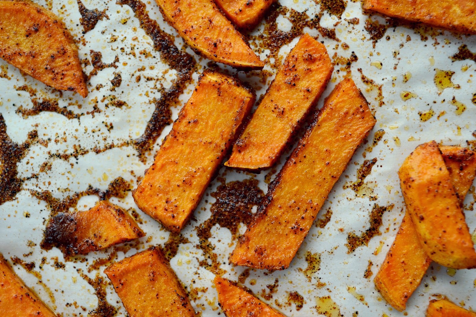Spicy Roasted Yams
