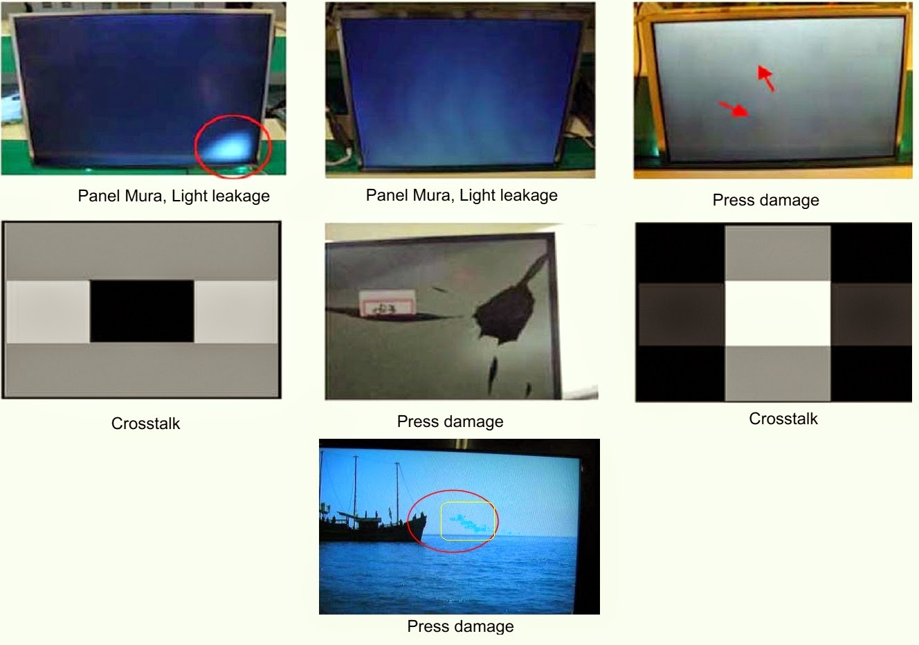 Electro help LG 55LA965V LCD TV SCREENSHOTS TO DEFECTIVE DISPLAY