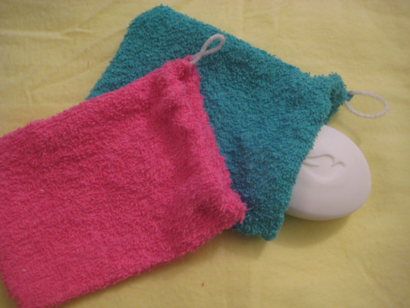 . DIY Washcloth Soap Scrubby