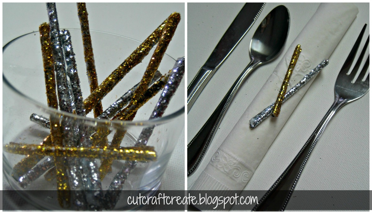 Cut, Craft, Create "Silver & Gold" Easy DIY Glitter Sticks