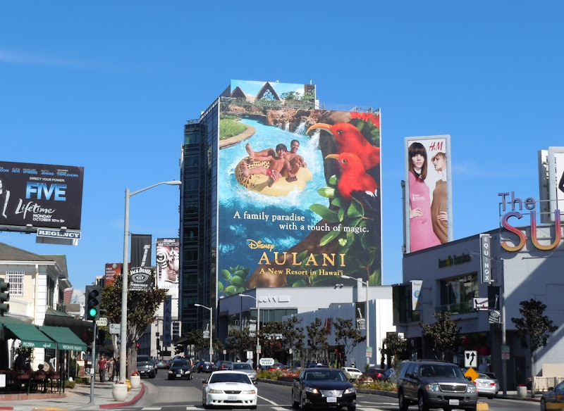Giant Disney Aulani resort billboard