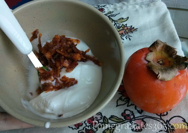 Persimmon as solid food
