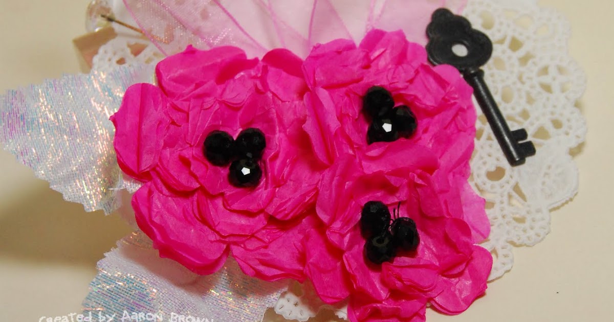 Booth 32 Tissue Paper ChallengeMother's Day Paper Corsage