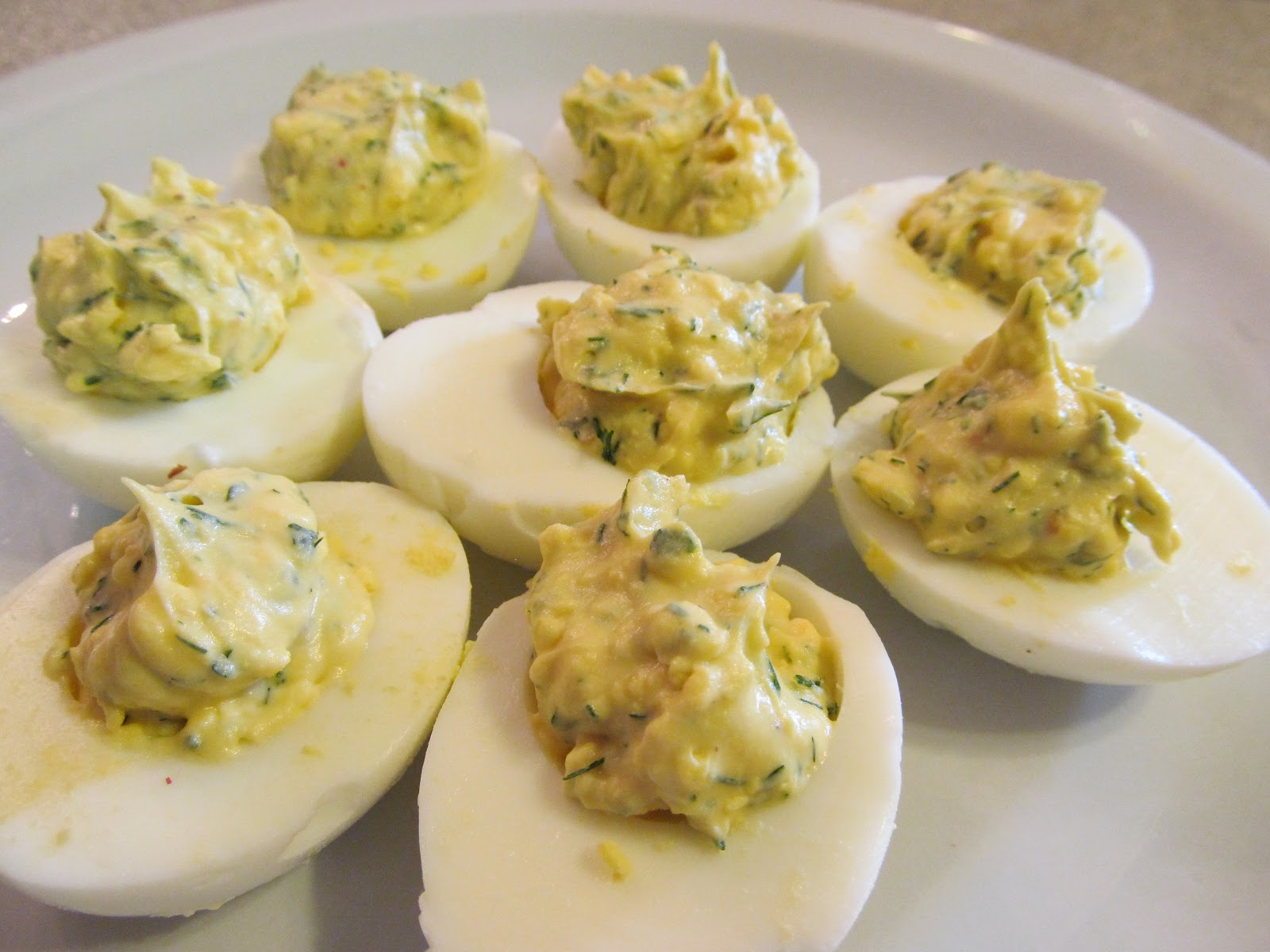 Corcoran Street Kitchen Deviled Eggs with Fresh Dill