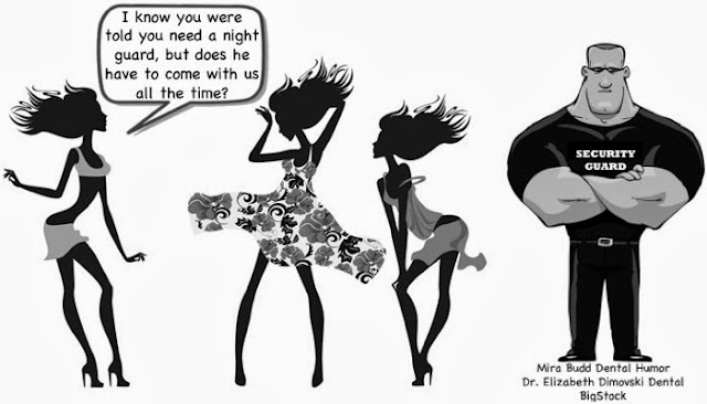 Dental Night guard comic, Dentist Brampton, Dental Office Brampton, Dental jokes, Dental Humor,