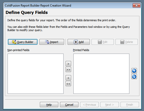 coldfusion report