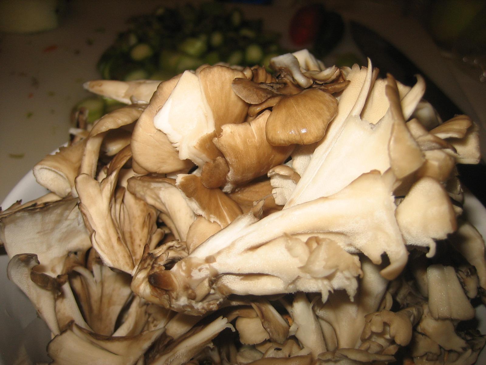 The Veracious Vegan Maitake and Matsutake Mushroom and Asparagus Stirfry