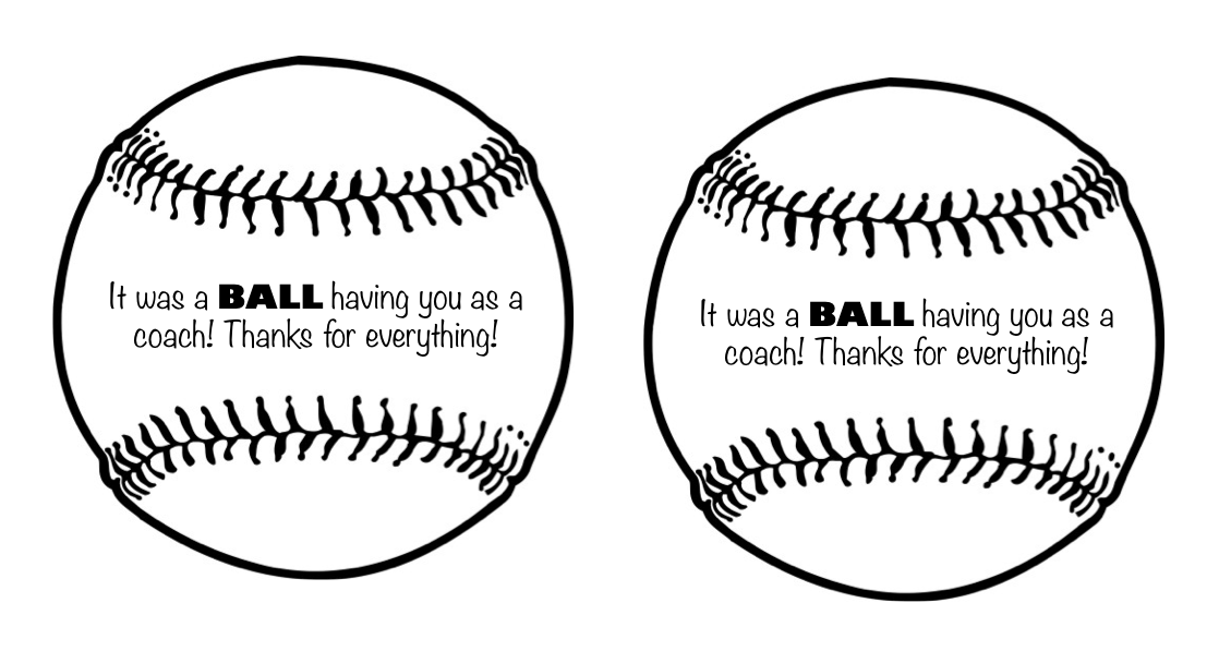 Home Confetti: SOFTBALL / BASEBALL COACH GIFT IDEA WITH FREE PRINTABLE