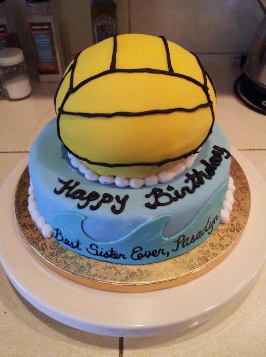 Desserts by Michelle Water Polo ball cake