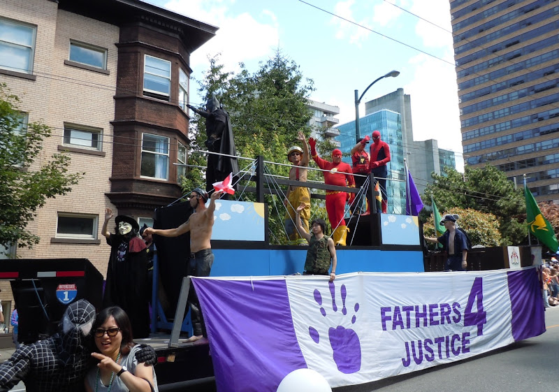 Fathers 4 Justice Vancouver Pride Parade