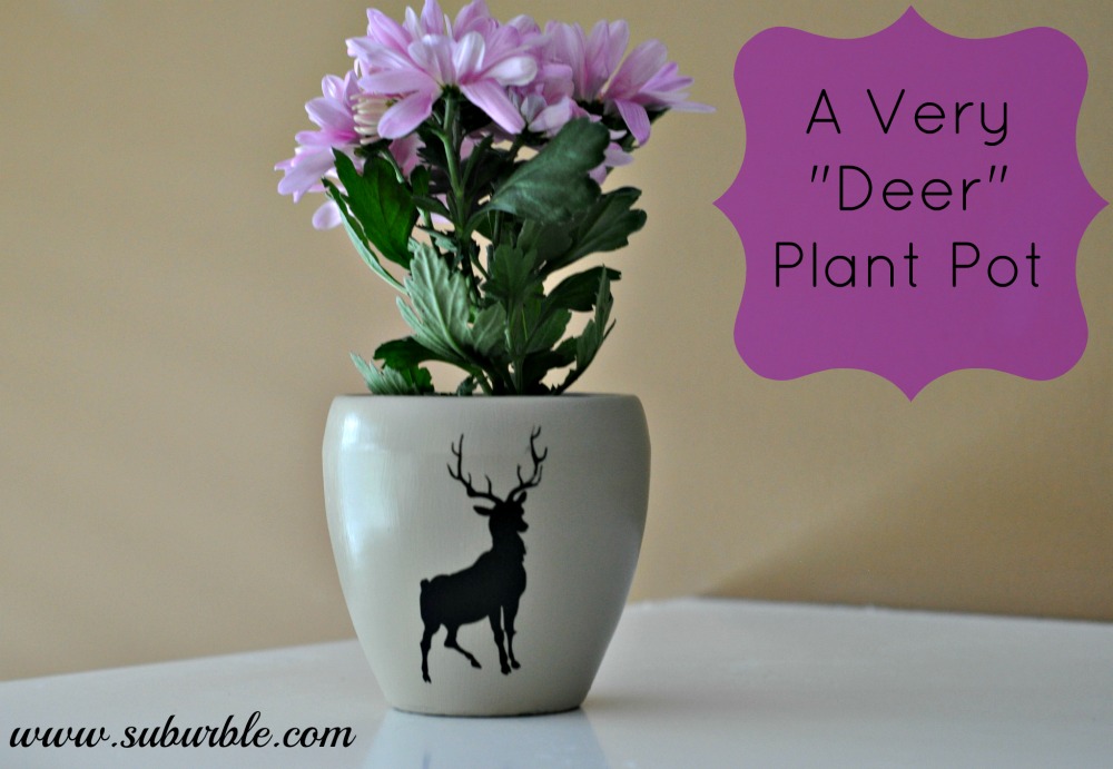 Silo Hill Farm A VERY "DEER" PLANT POT