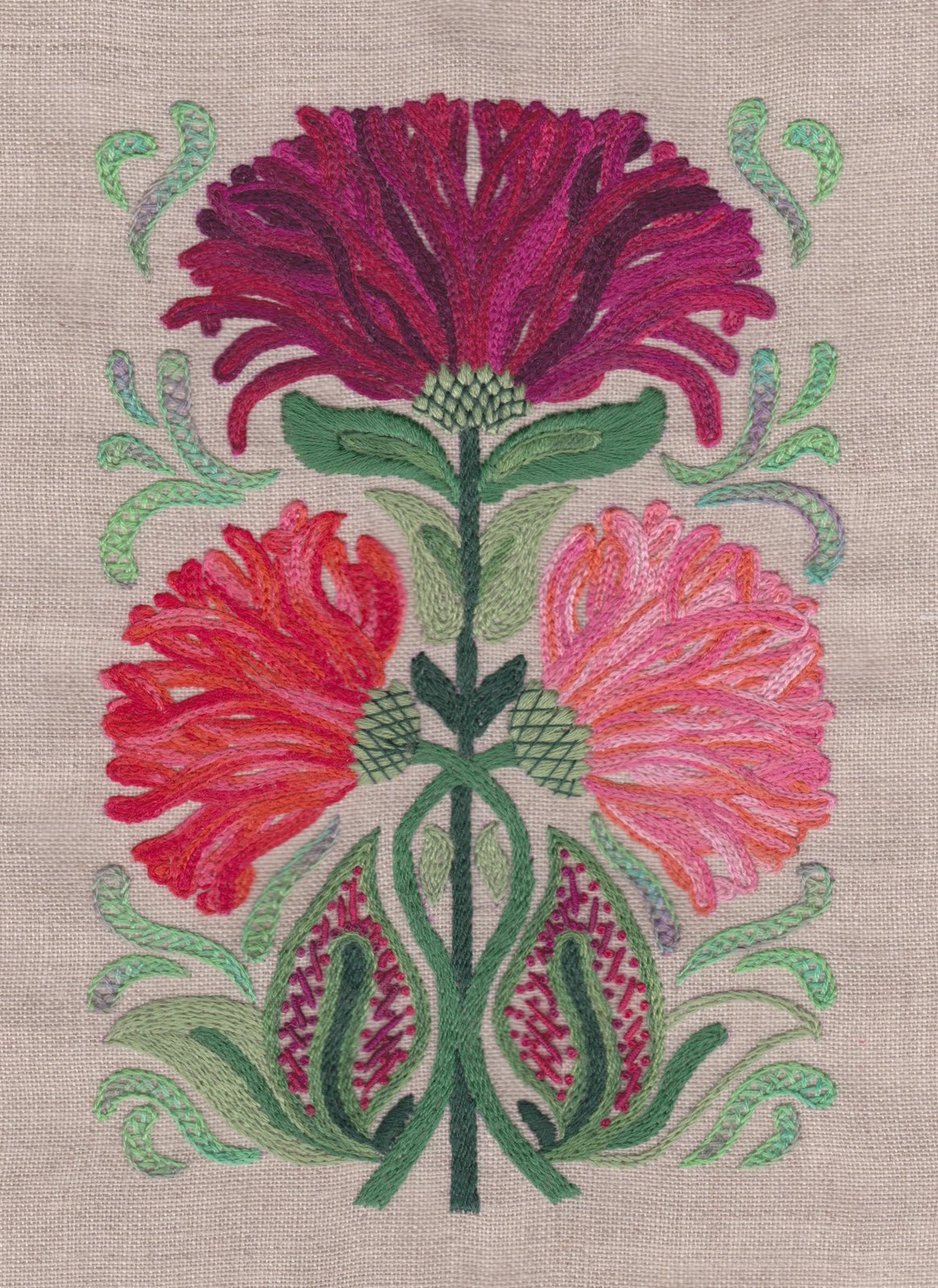 My Embroidery World More winter embroidery!