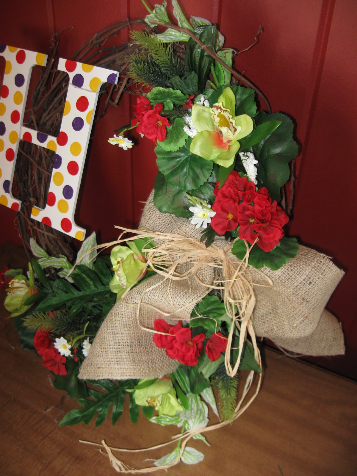 There's No Place Like Home DIY Silk Flower Wreath Tutorial