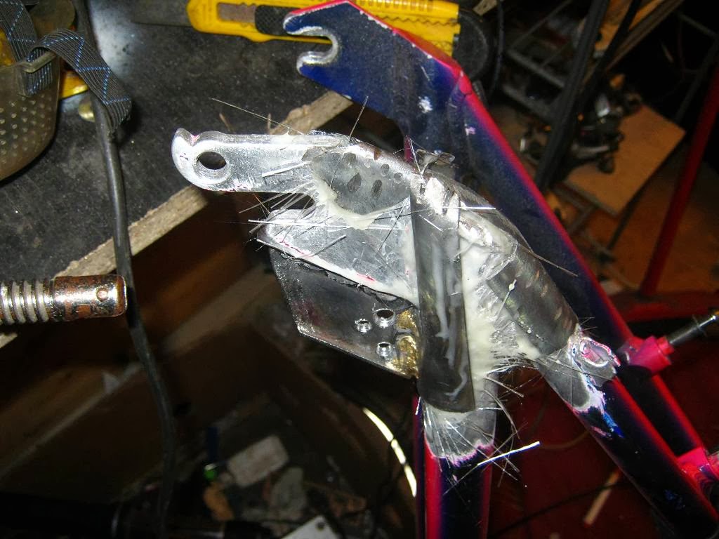 The DIY Bicycle Blog Broken Aluminum Frame repair with fiberglass and