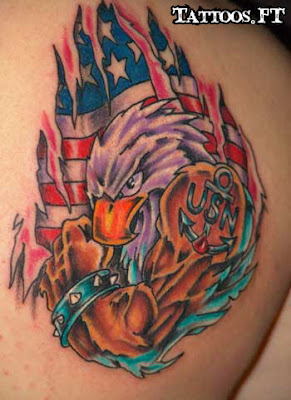 tattoos com Aguia america guerreira