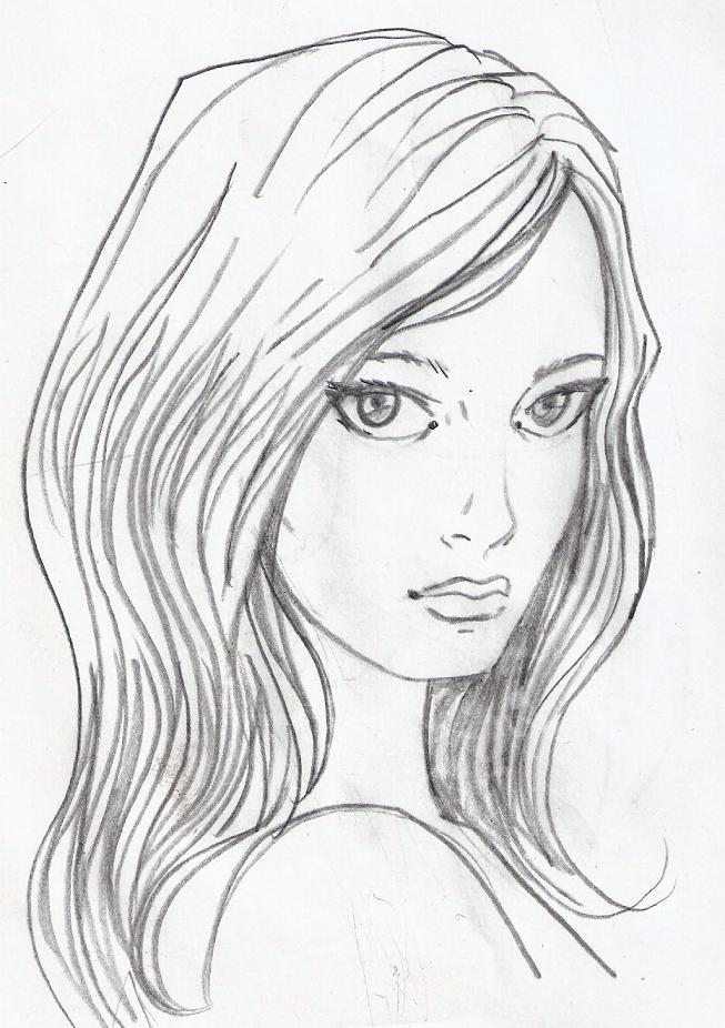 girl sketch face