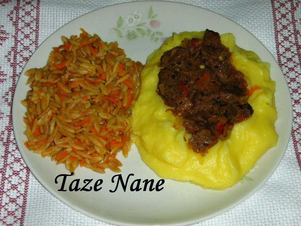 TAZE NANE PÜRELİ ET
