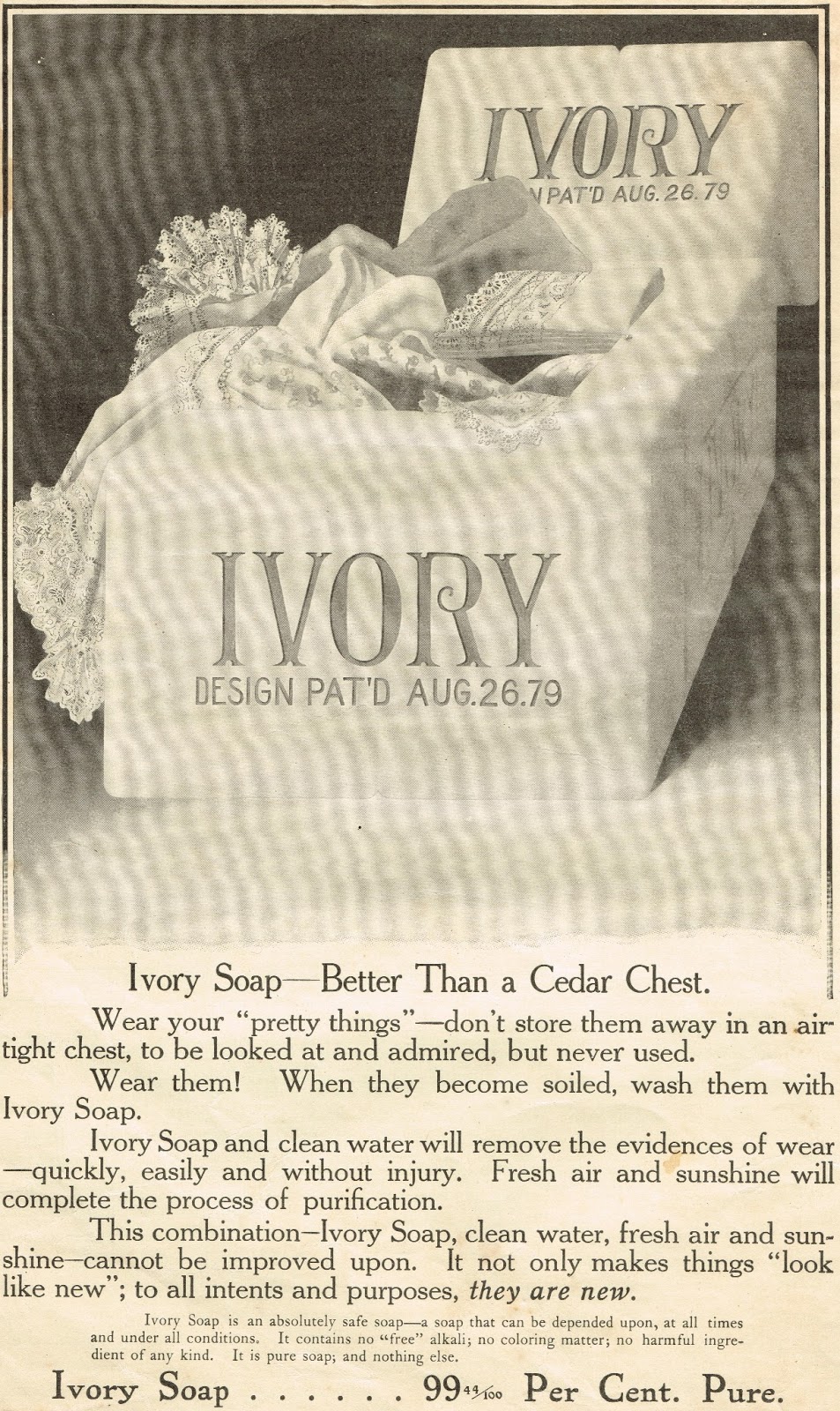Antique Graphics Wednesday Early 1900's Ivory Soap Ads Knick of Time