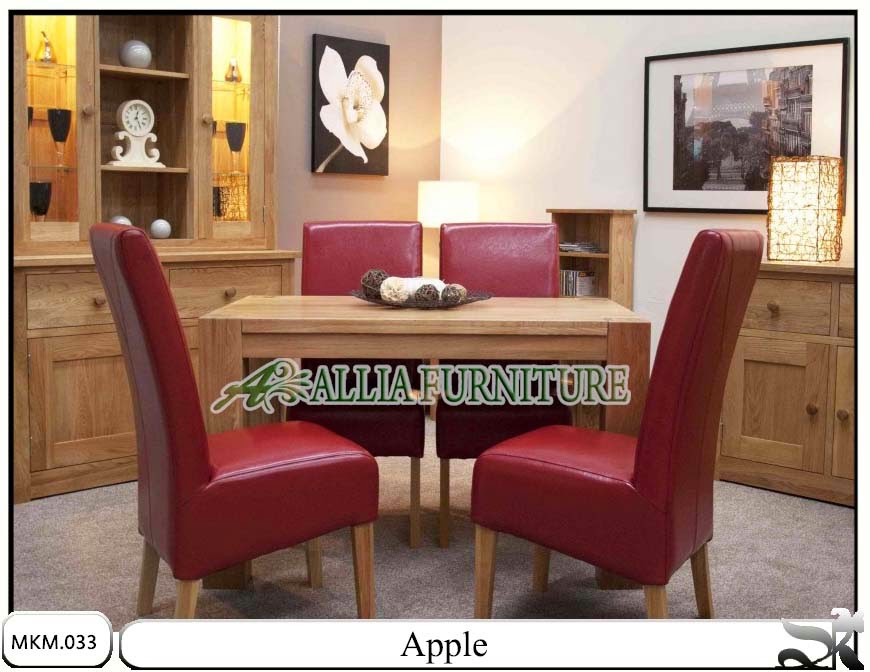 Set kursi makan model minimalis Apple Set kursi makan model minimalis Apple