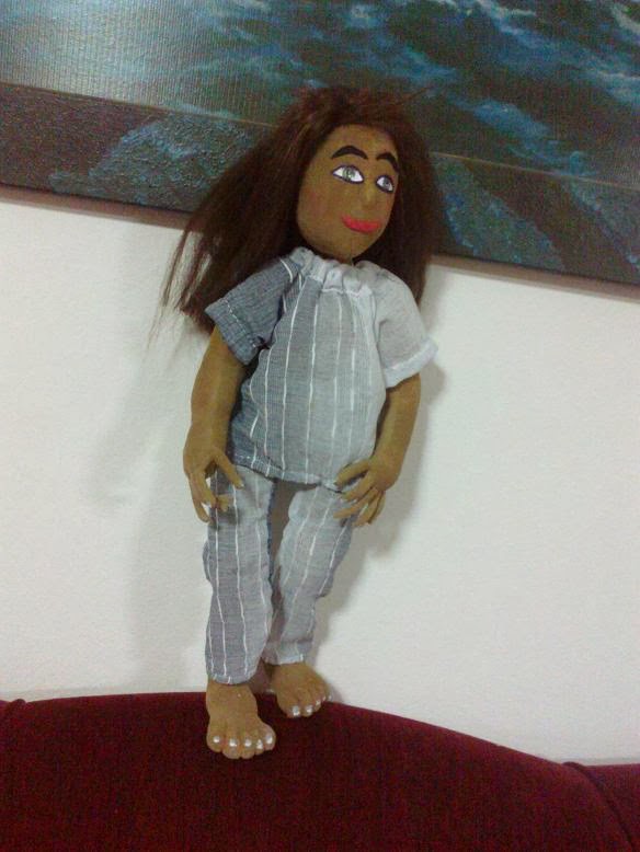 Kadınca HobiFigen Abla�nın dünyası Kocaman bez bebek