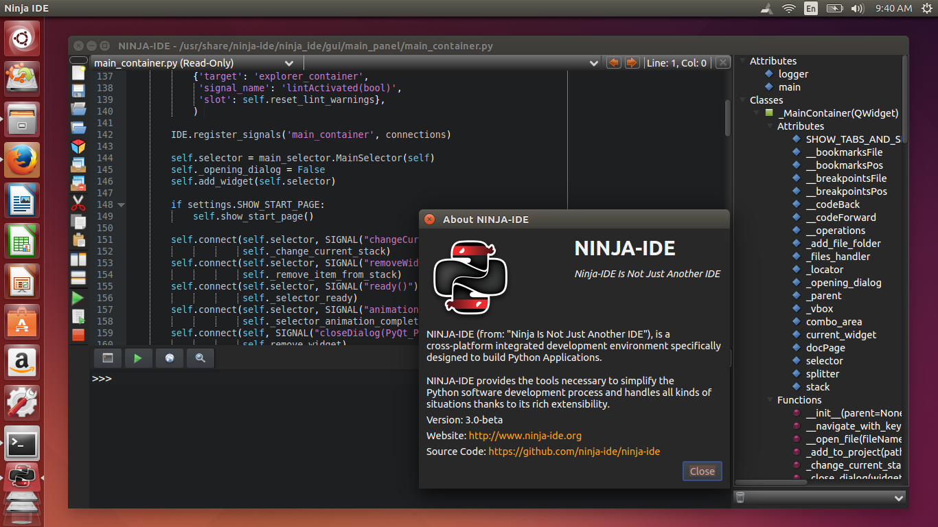 How To Install Latest NINJA IDE from PPA