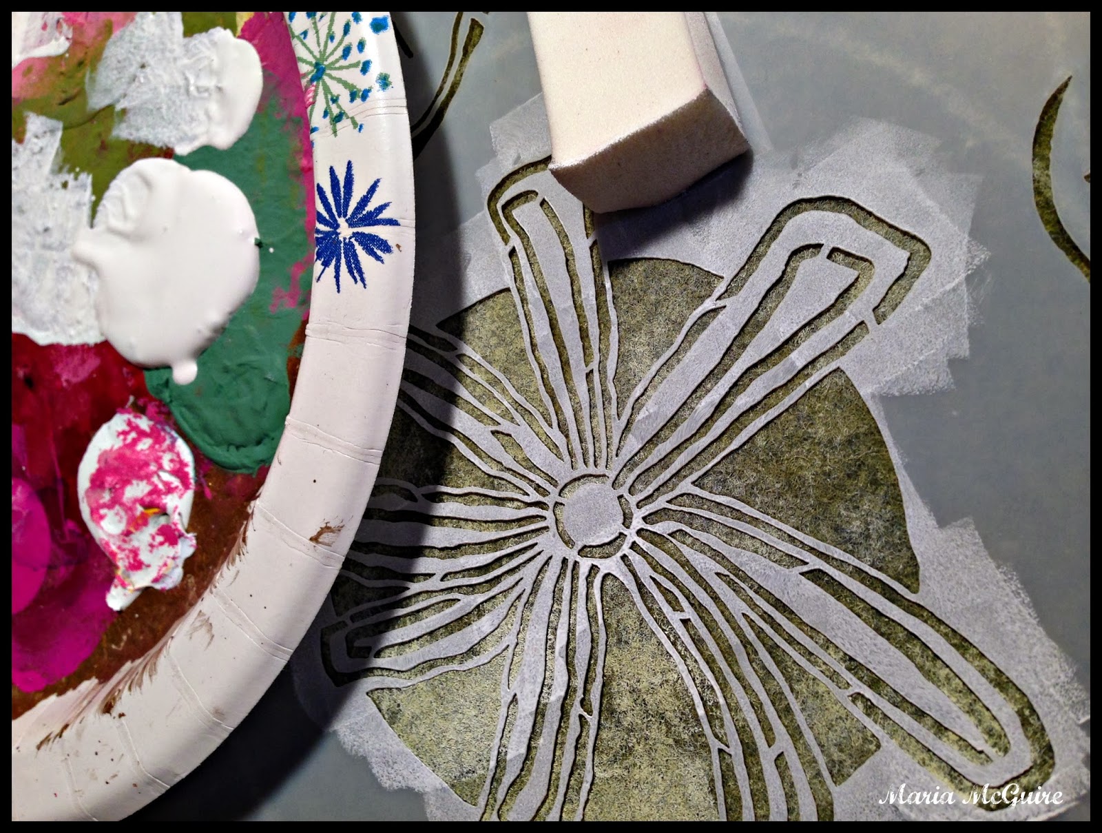 StencilGirl Talk Art Quilt with February Release