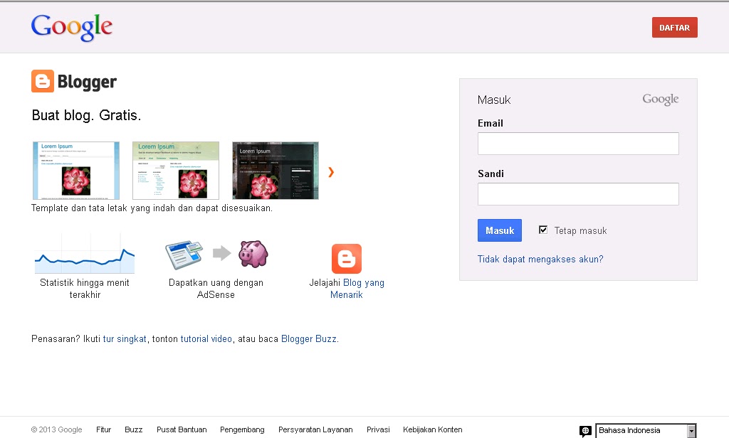 Как сделать свой блог на blogspot