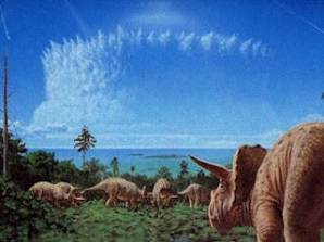 Meteor penyebab mass extinction, fenomena musnahnya dinosaurus.