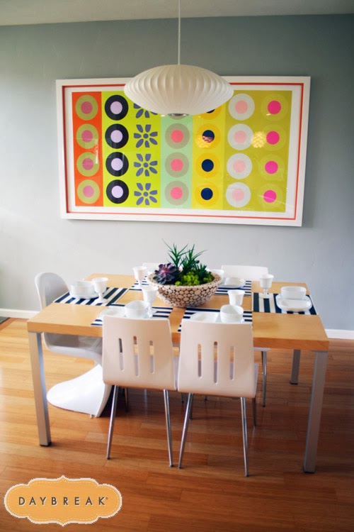 How to get a modern look in your home. Colorful, fun ideas. www.entirelyeventfulday.com #interiordesign #homes