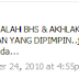 Dari FB kini ke Blog ?