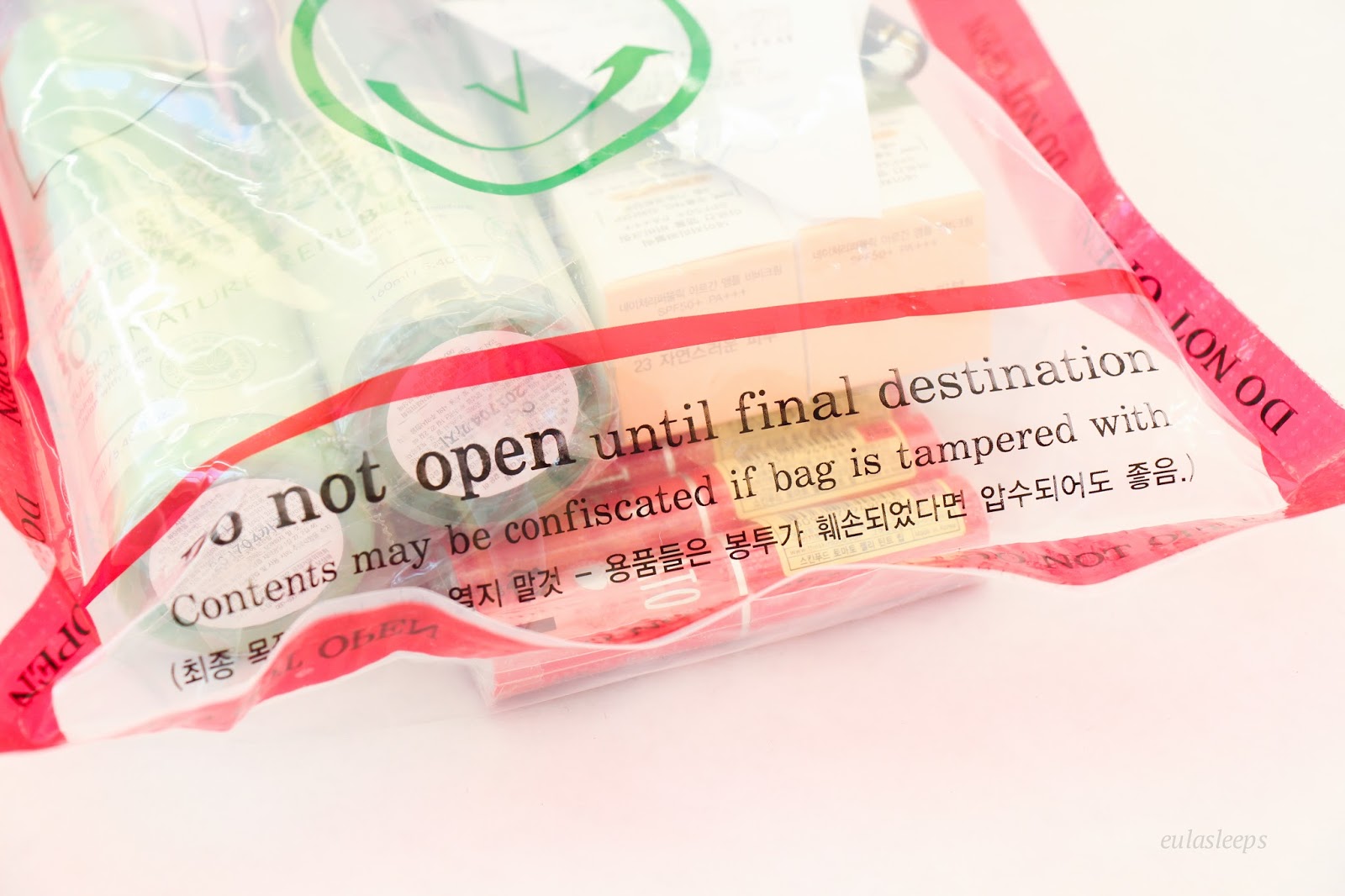 eula sleeps Video Manila / Korea Beauty Haul