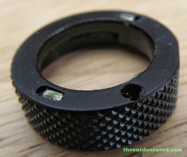 Sunwayman V11R Disassembly: Control Ring Closeup Sunwayman V11R Disassembly: Control Ring Closeup