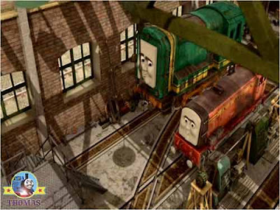 Sodor Island Vicarstown Diesel Works Den and Dart diesel engines new Thomas and friends characters